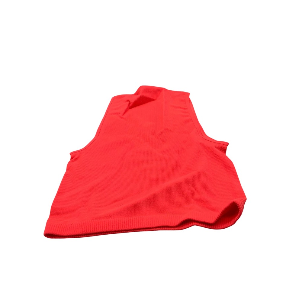 Free People Intimately Neon Pink Ribbed Strappy V-Neck Crop Top OB932821 M/L NEW - Picture 5 of 10